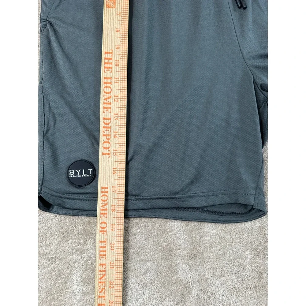 BYLT Premium‎ Basics Training Shorts Mens 3XL Charcoal Grey 2-in-1 Liner NEW